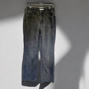 🖤 Coldwater Creek Natural Fit Dark Grey Denim Black Wash | Wide Straight | 10